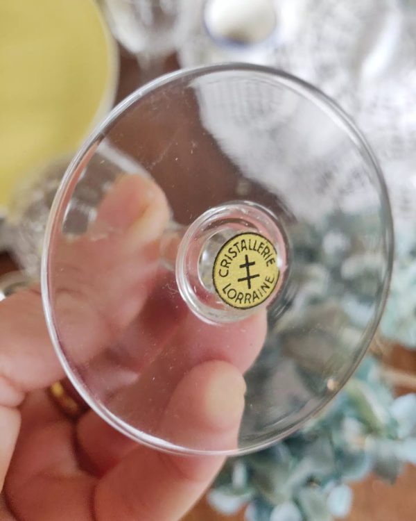 Service de verres 18 pièces en cristal de Lorraine – Image 3