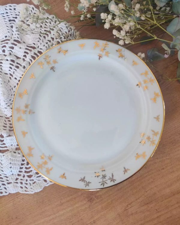 Lot de 6 assiettes à dessert en porcelaine – Image 2