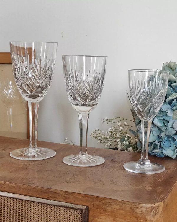 Service de verres 18 pièces en cristal de Lorraine – Image 2