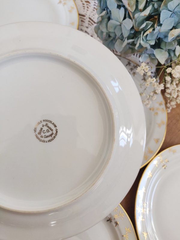 Lot de 6 assiettes à dessert en porcelaine – Image 4