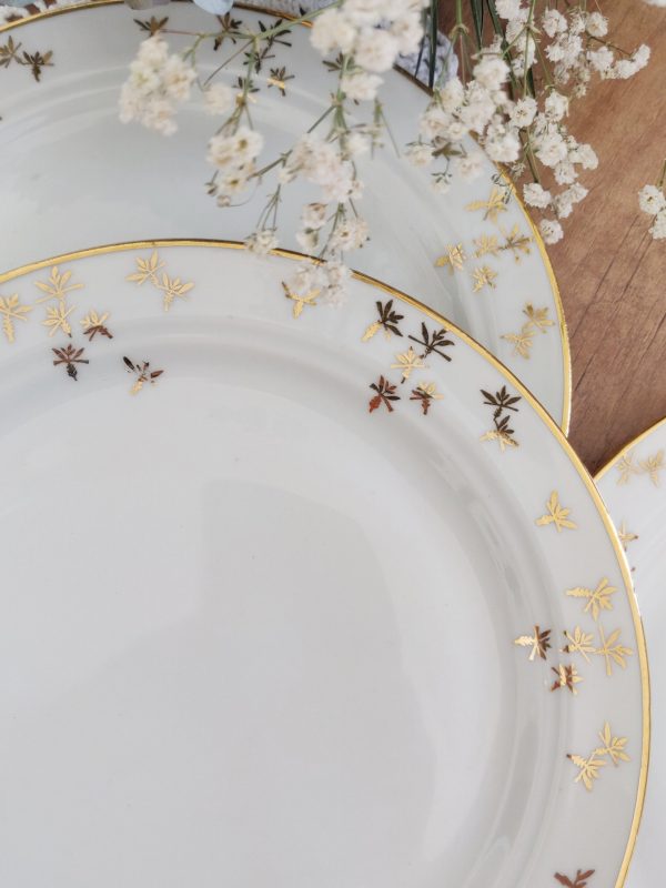 Lot de 6 assiettes à dessert en porcelaine – Image 3