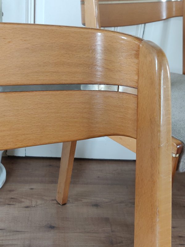Série de 4 chaises design italien - années 60 – Image 9