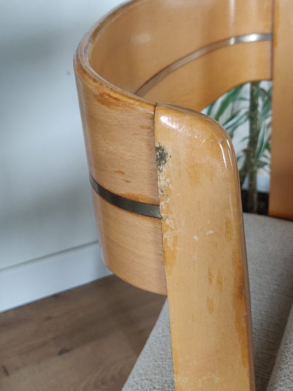 Série de 4 chaises design italien - années 60 – Image 7