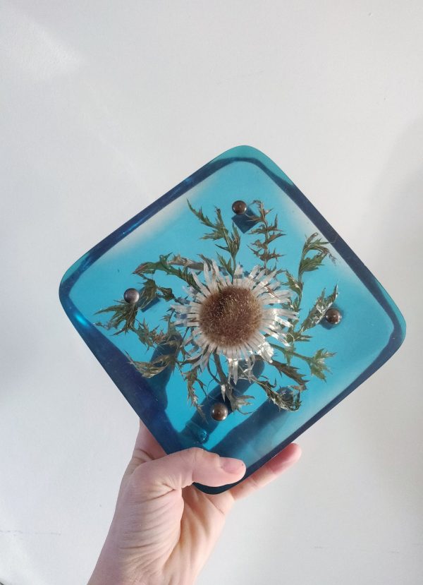 Dessous de plat résine années 70