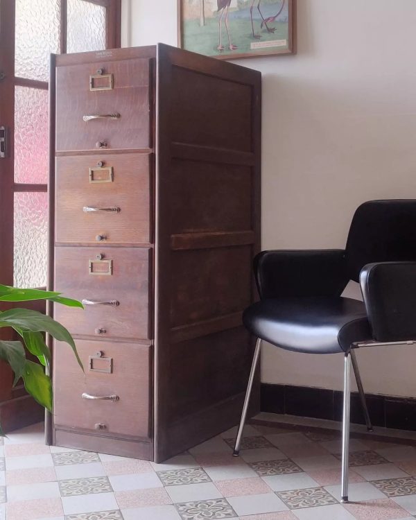 Ancien meuble de notaire Shaw Walker