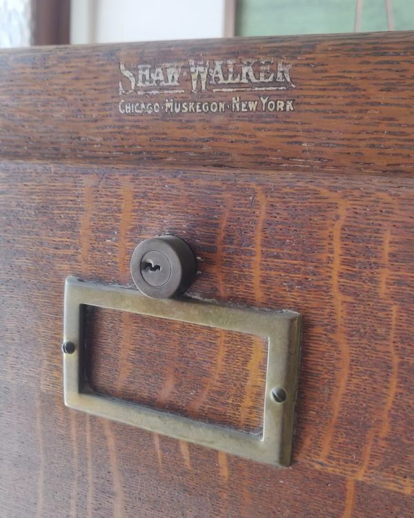 Ancien meuble de notaire Shaw Walker – Image 3