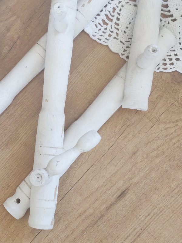 Ancien porte manteau accordéon bois – Image 3