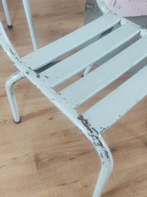 Réservées Delphine - Série de 6 chaises dépareillées - Tolix et Art Prog années 50 – Image 4