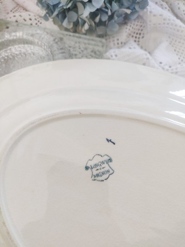 Plat ovale terre de fer bleu "Mignon" – Image 4
