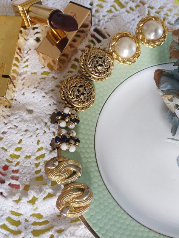 Boucles d'oreilles clip vintage – Image 4