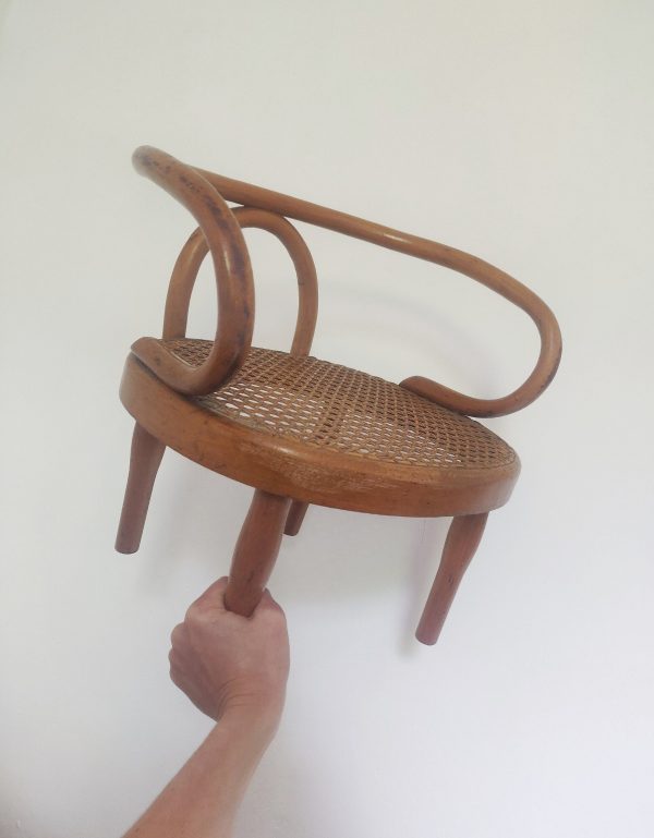 Rare, fauteuil enfant style Le Corbusier  début du siècle – Image 5