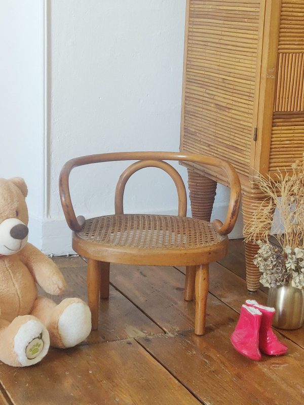 Rare, fauteuil enfant style Le Corbusier  début du siècle