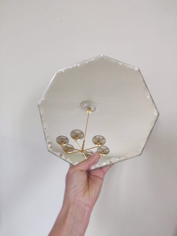 Ancien miroir à poser biseauté