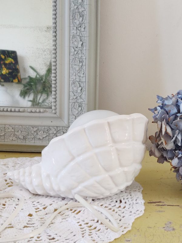Lampe coquillage vintage – Image 2