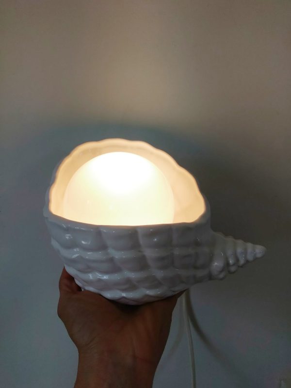 Lampe coquillage vintage – Image 4