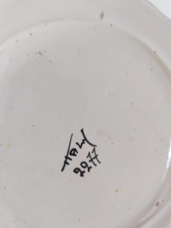 Rare série de 8 assiettes Majolica Italie - 19e siècle – Image 3