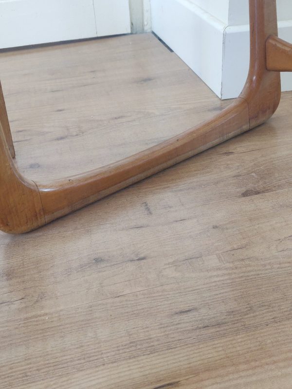 Chaise traîneau Baumann retapissée avec tissus vintage William Morris – Image 6