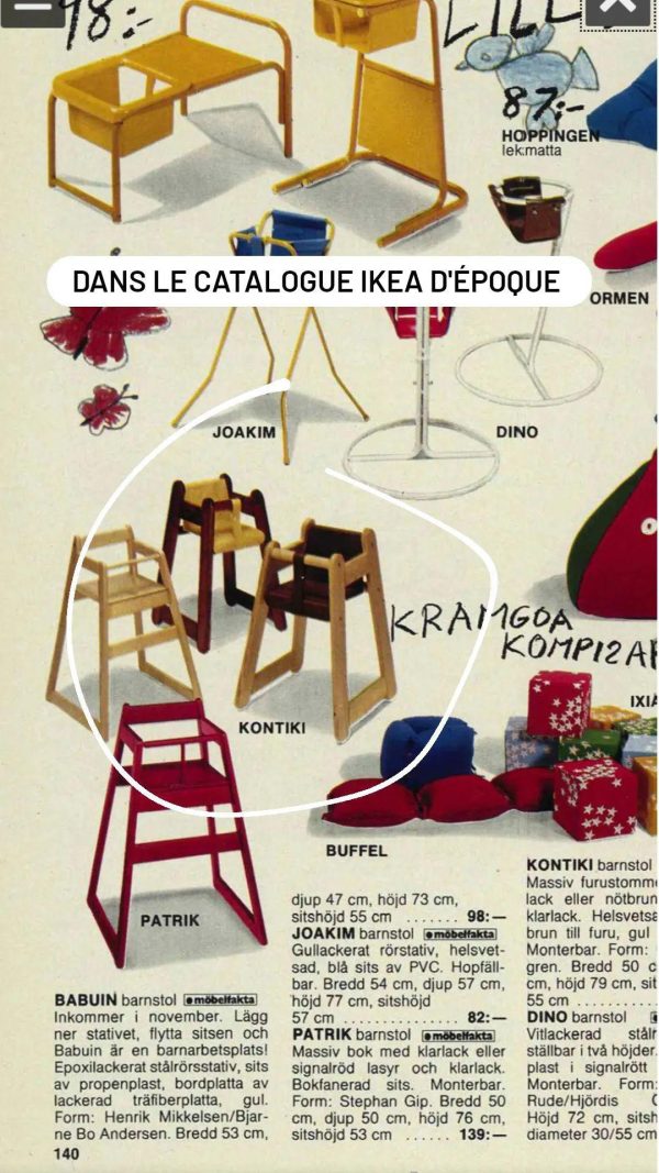 Ancienne chaise haute KONTIKI – Image 7