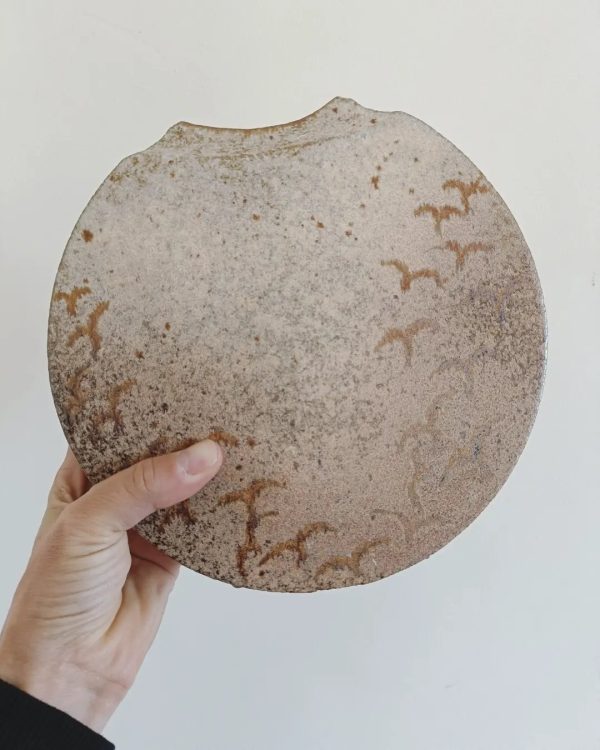Vase lentille en grès signé Pierre Devie – Image 3