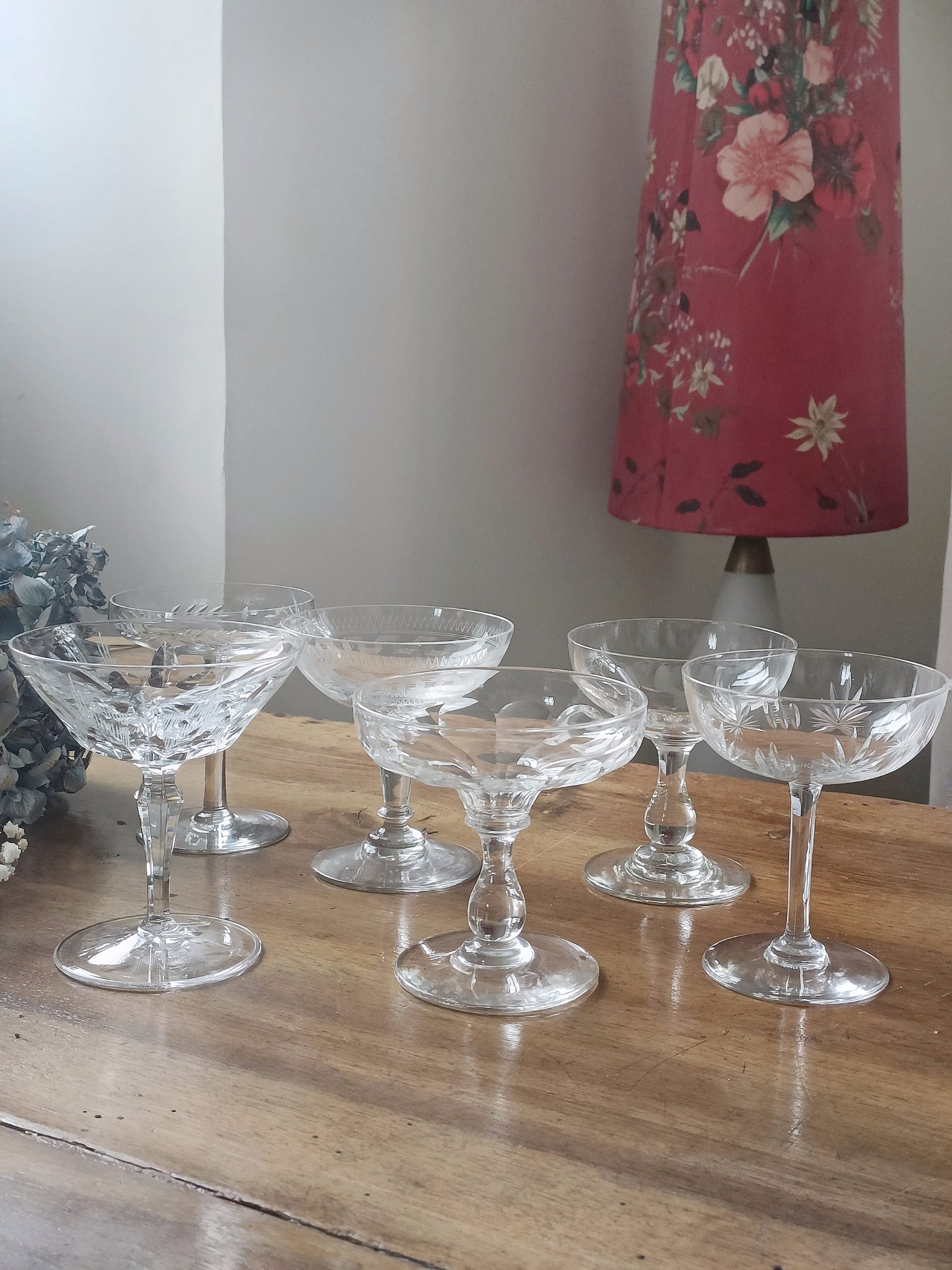 Set de 6 coupes à champagne cristal de Lorraine - Miss Pagaille