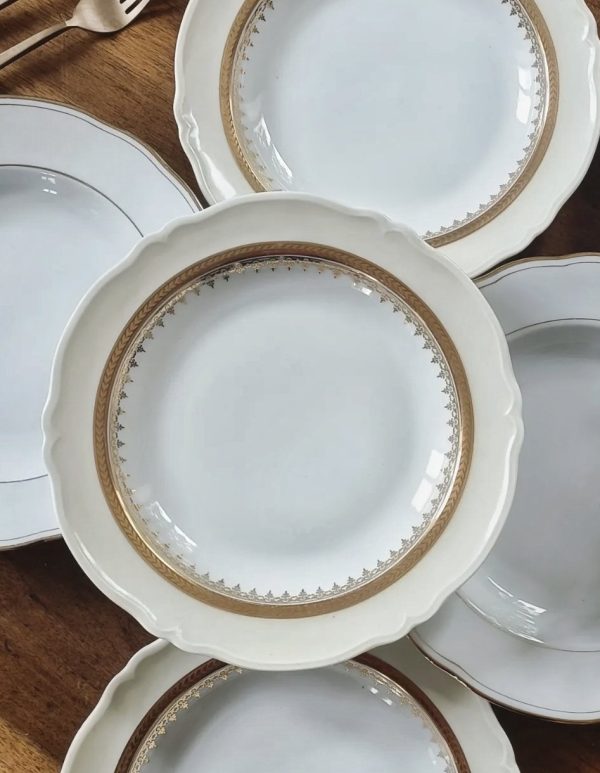 Service dépareillé "Gold" - 6 assiettes creuses – Image 3