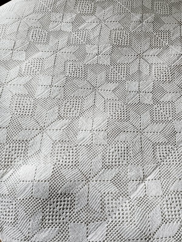 Ancien plaid en crochet 230 x 240 – Image 3