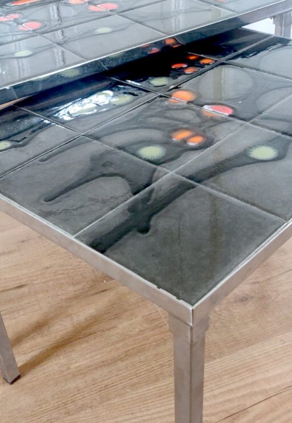 Ensemble de tables gigognes années 70 – Image 3