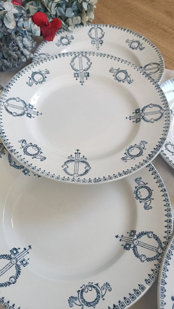 Assiettes Terre de fer bleues – Image 4