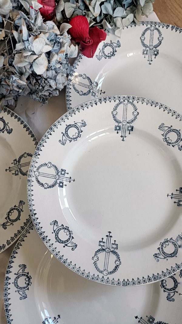 Assiettes Terre de fer bleues – Image 2