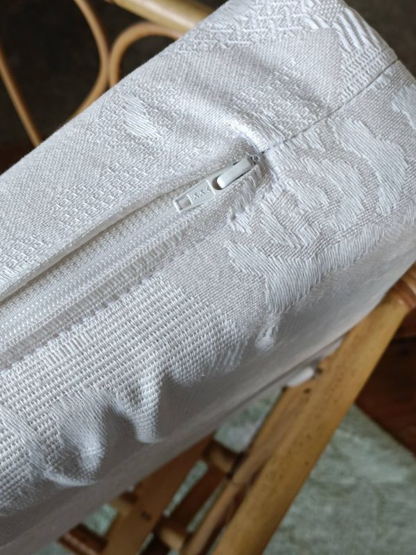 (Réservé) Berceau rotin vintage et son matelas – Image 4