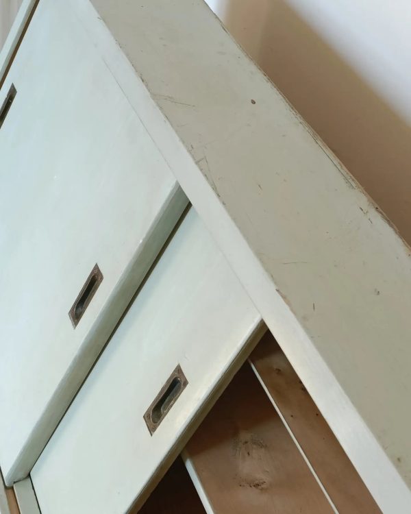 Meuble d'atelier en bois, vert pâle – Image 3