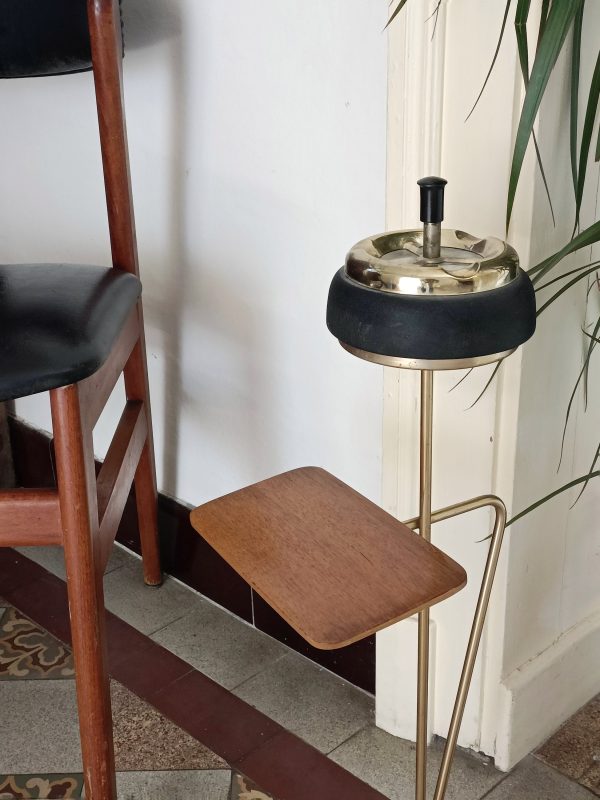 Cendrier poussoir sur pied années 50 – Image 3