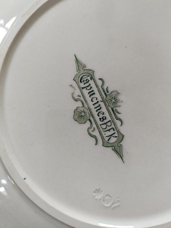 Ensemble de 6 grandes assiettes plates "Capucines" – Image 5