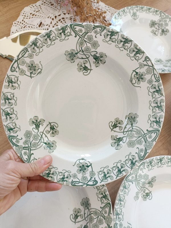 Ensemble de 6 assiettes creuses "Capucines" – Image 3