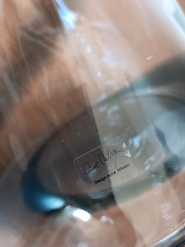 Vase en verre soufflé par Anne Nilsson, Suède – Image 5