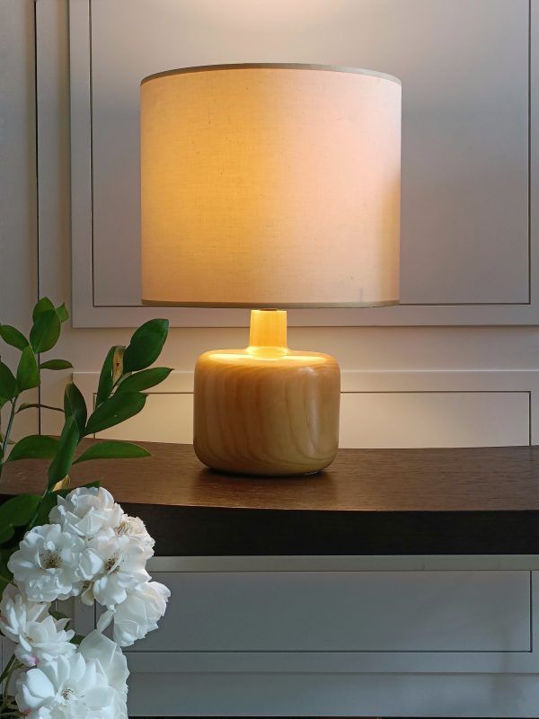 (Réservées) Paire de lampes pin massif – Image 2