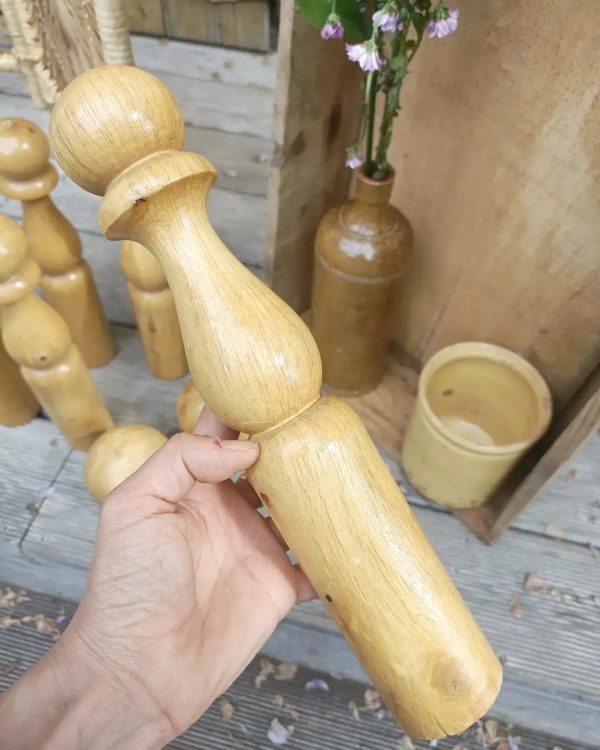 Ancien jeu de quilles en bois – Image 3