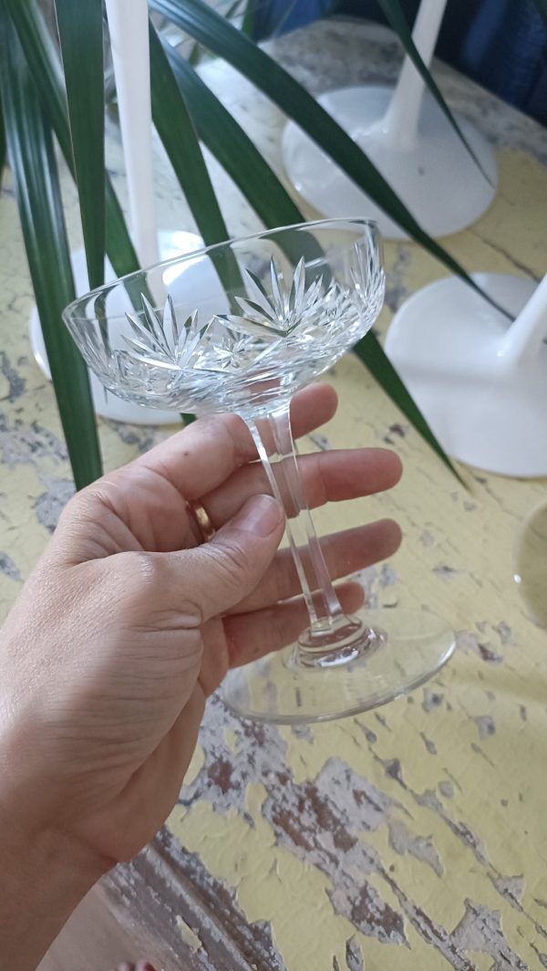 Service de 6 coupes à champagne dépareillées – Image 5