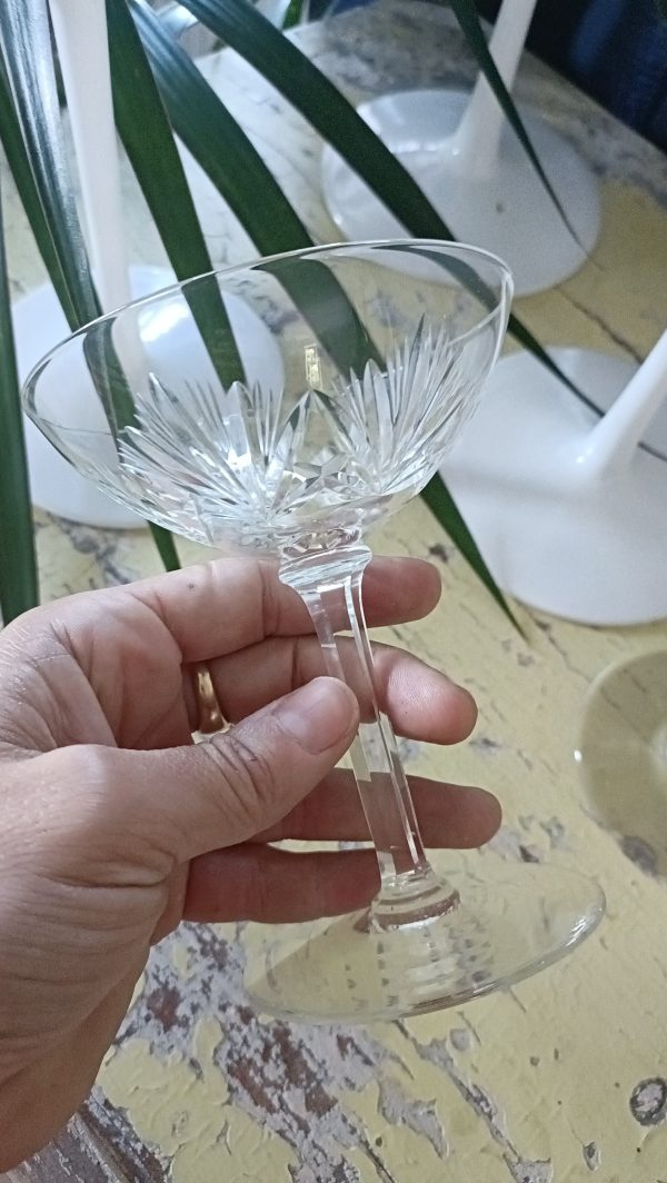 Service de 6 coupes à champagne dépareillées – Image 7