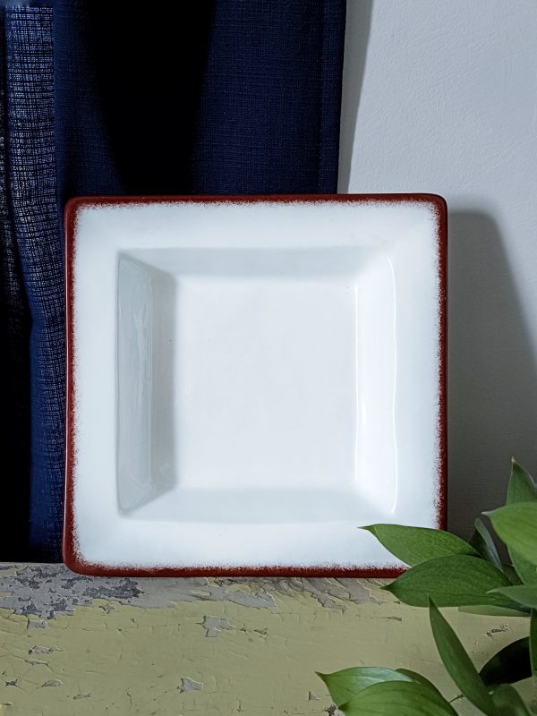 Set de 8 anciennes assiettes carrées Pillivuyt – Image 5