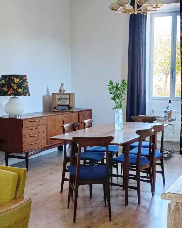 Paire de chaises italiennes en teck – Image 7