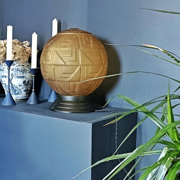 Très grande lampe à poser art déco