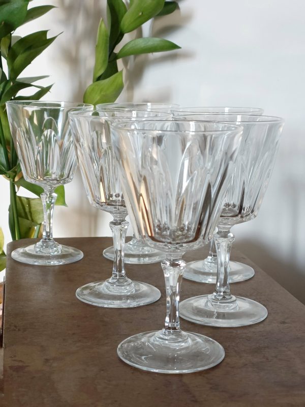 Set de 6 verres à vin en cristal
