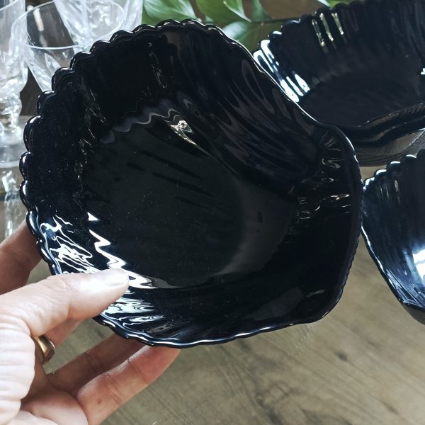 Set de 6 coupelles coquille St Jacques Arcoroc vintage