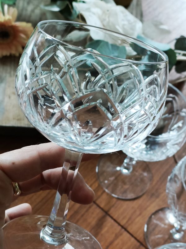 Service de 8 verres à vin en cristal – Image 5