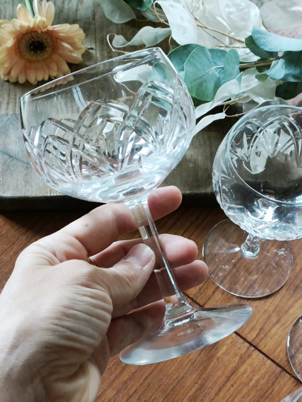 Service de 8 verres à vin en cristal – Image 3