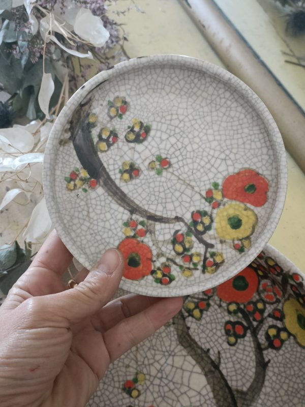 Ensemble 7 pièces en céramique japonaise craquelée – Image 4