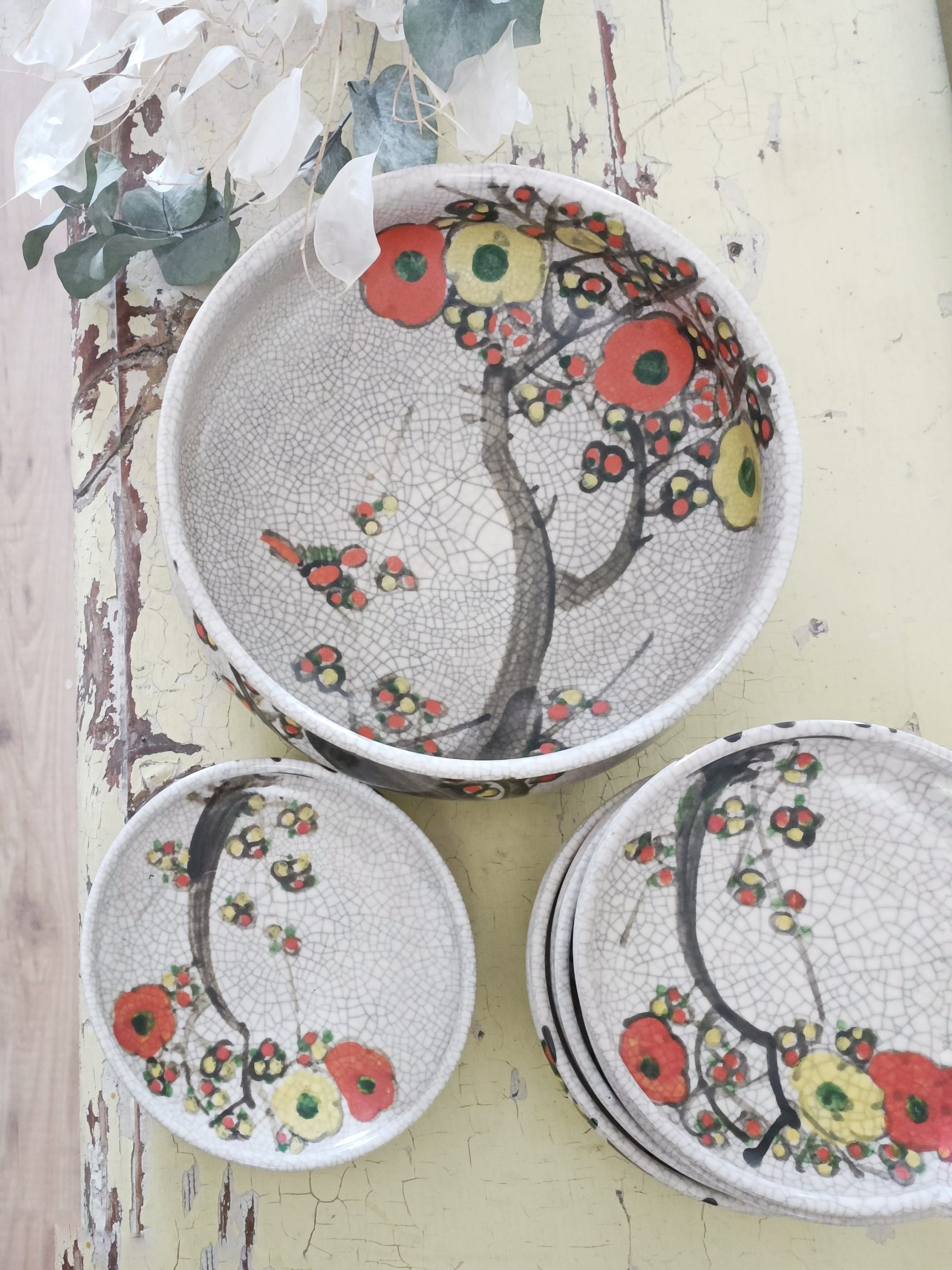 4 Cuillères En Céramique Japonaises Multifonctions - Pour Soupe, Riz, Salade - Couleurs Assorties