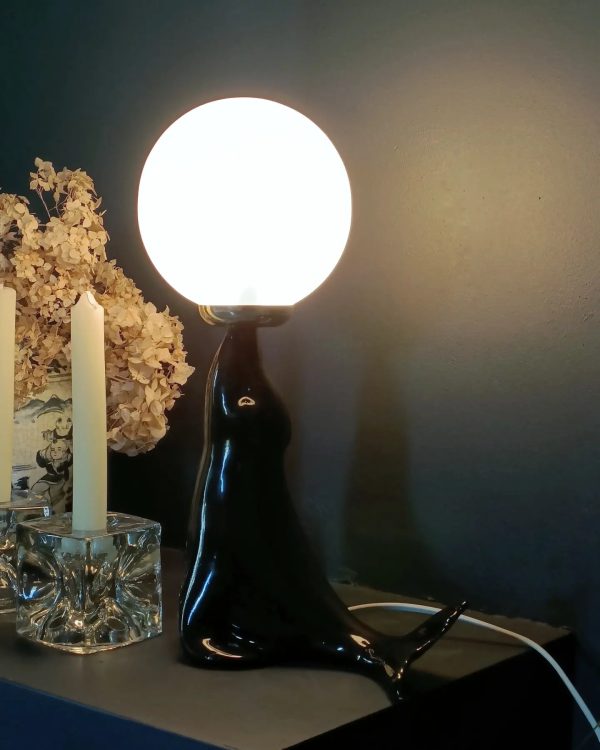 (Réservée Sandrine)- Lampe otarie vintage – Image 2
