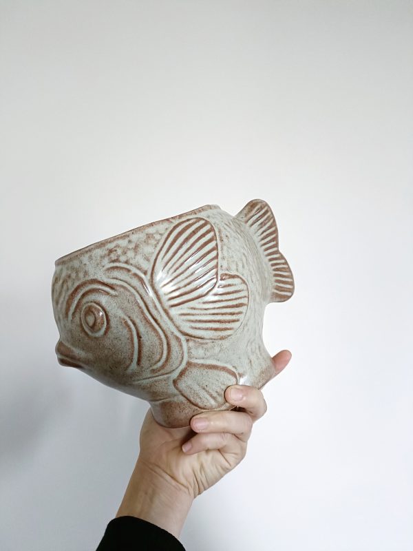 Cache pot poisson vintage – Image 3
